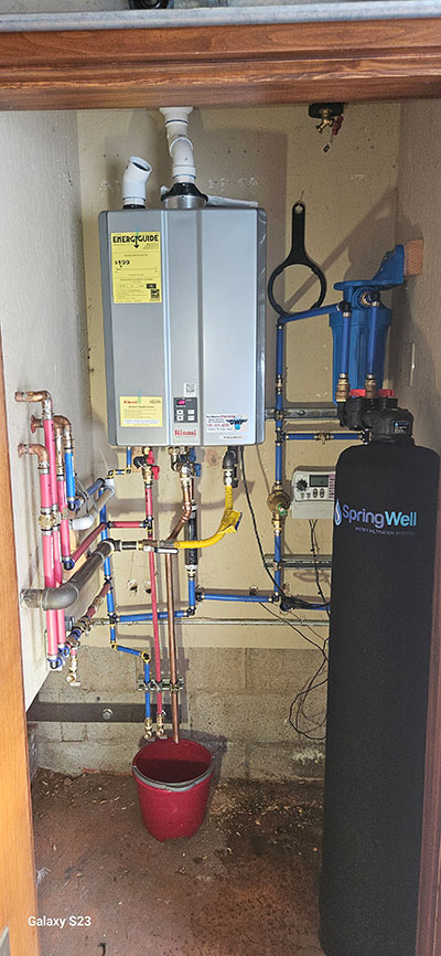 Finished plumbing work by Don Weston Plumbing